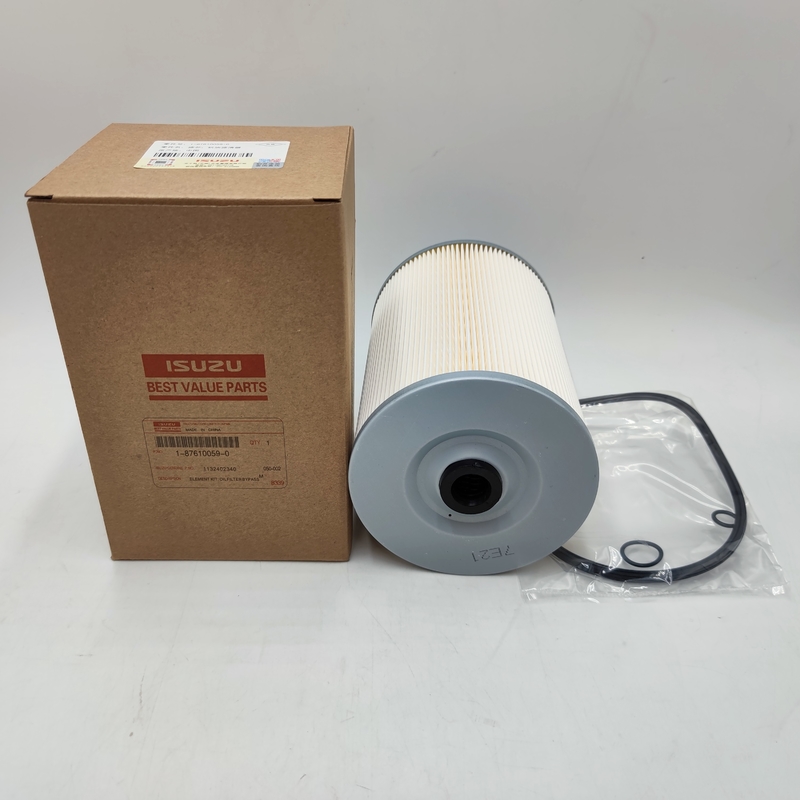 Elemento filtrante bajo de aceite de lubricante del flujo de la resistencia 1-87610059-0