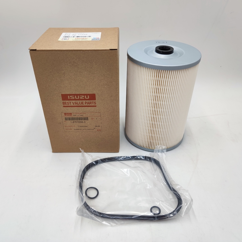 Elemento filtrante bajo de aceite de lubricante del flujo de la resistencia 1-87610059-0