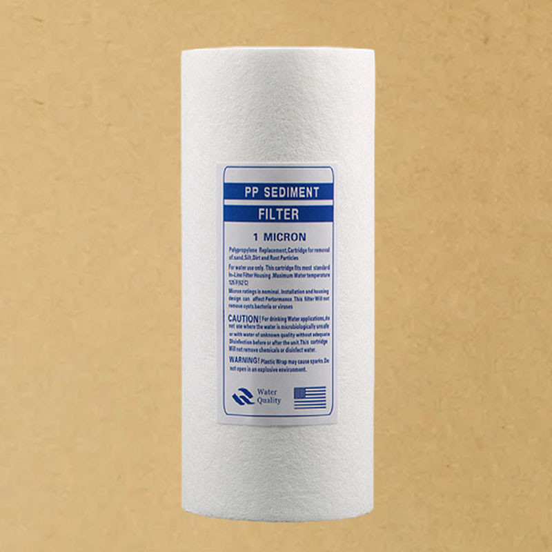 Purificador de agua Cartucho de filtro de polipropileno fundido soplado