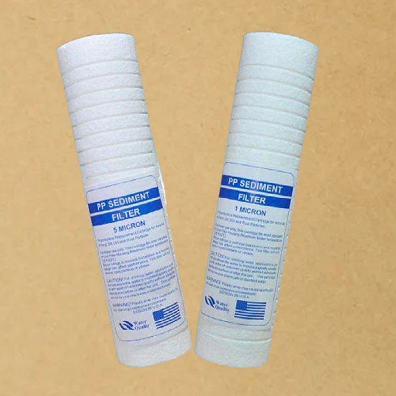 Purificador de agua Cartucho de filtro de polipropileno fundido soplado
