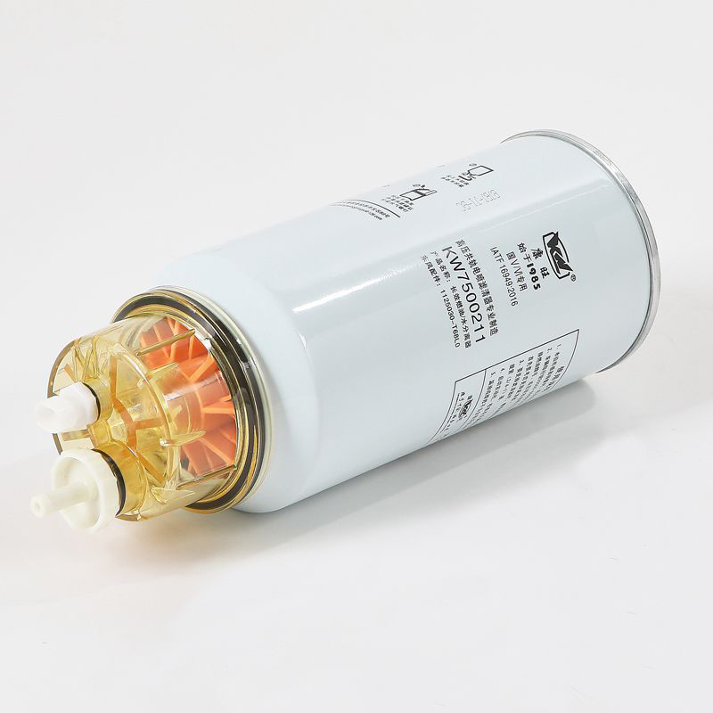 KW7500211 Filtro de combustible para camiones de alta velocidad de flujo con material metálico para filtración de combustible