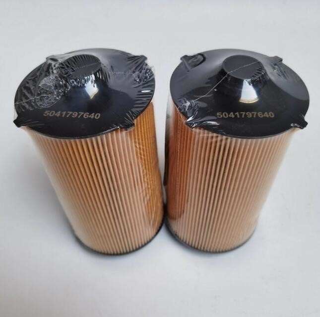 Filtro del aceite lubricante 504272431 para el material de la fibra de vidrio de SAIC Iveco