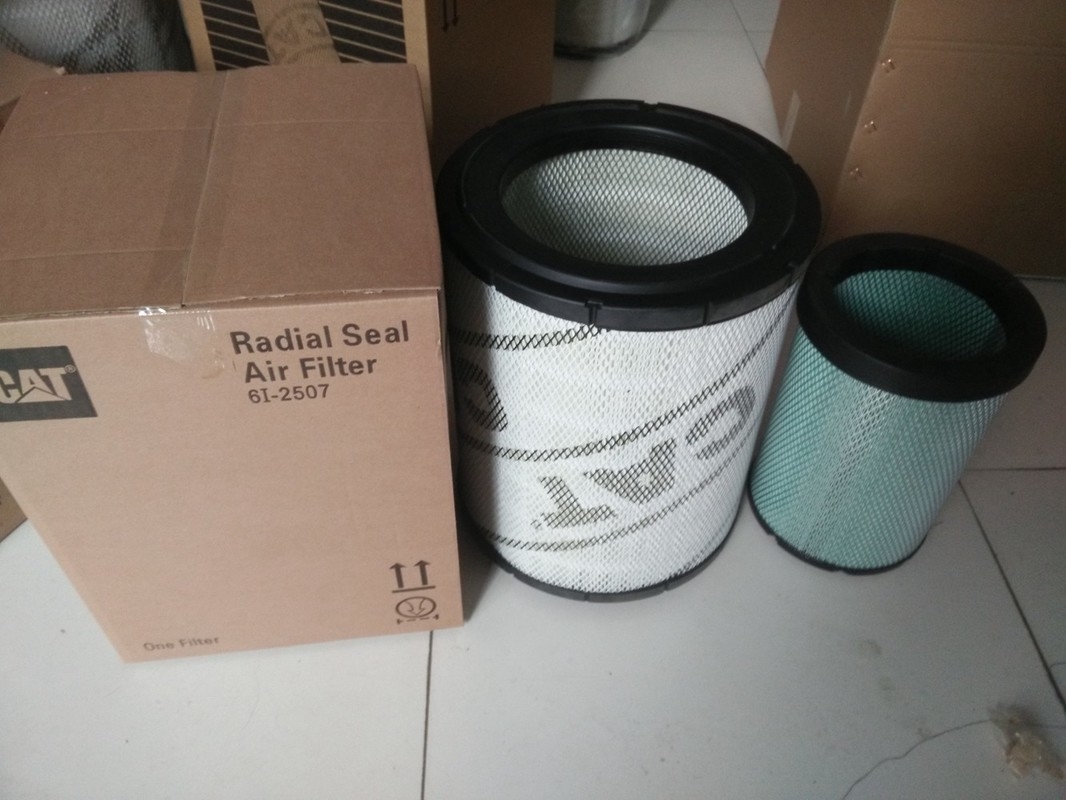 CAT Carter Excavator Filtro de aire 6I - ODM del OEM del material de la fibra sintética 2507